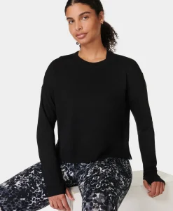 Sweaty Betty After Class Crop Sweatshirt- Sweatshirts + Hoodies|