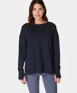 Sweaty Betty After Class Cross Back Sweatshirt- Sweatshirts + Hoodies