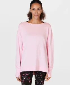 Sweaty Betty After Class Cross Back Sweatshirt- Sweatshirts + Hoodies