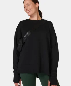 Sweaty Betty After Class Longline Sweatshirt- Sweatshirts + Hoodies