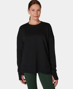 Sweaty Betty After Class Longline Sweatshirt- Sweatshirts + Hoodies