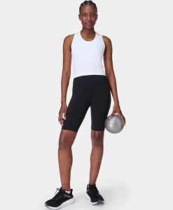Sweaty Betty Athlete Crop Seamless Gym Tank- Tank Tops