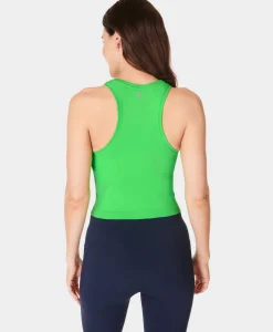 Sweaty Betty Athlete Crop Seamless Gym Tank- Tank Tops