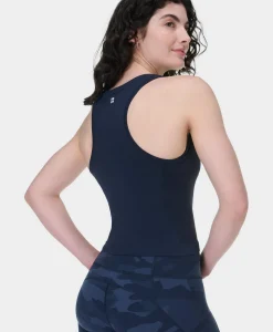 Sweaty Betty Athlete Crop Seamless Gym Tank- Tank Tops