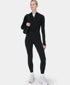 Sweaty Betty Athlete Crop Seamless Workout Zip Up- Sweatshirts + Hoodies