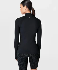 Sweaty Betty Athlete Doubleweight Seamless Workout Zip Up- Sweatshirts + Hoodies