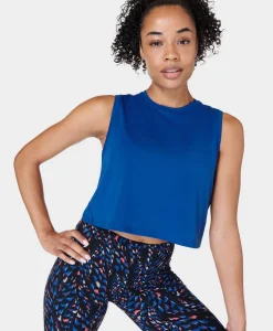 Sweaty Betty Breathe Easy Crop Muscle Tank- Tank Tops