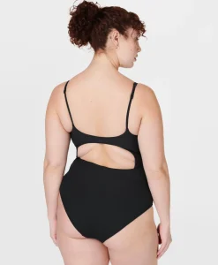 Sweaty Betty Capri Crinkled Scoop Neck Swimsuit- Swimwear