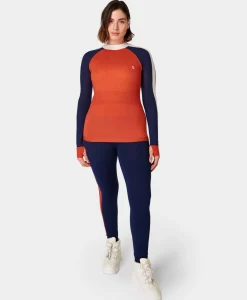 Sweaty Betty Colour Block Merino Base Layer Top- Sweaters