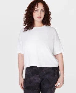 Sweaty Betty Essential Short Sleeve Crop Tee- T-Shirts