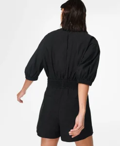 Sweaty Betty Loren Poplin Romper- Dresses & Jumpsuits
