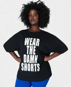 Sweaty Betty Wear The Damn Shorts Tee- T-Shirts